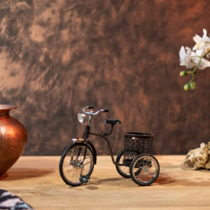 bicykel s košíkom na perá